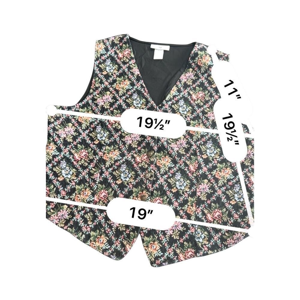 White Stag tapestry fabric Vest size L
